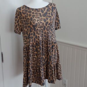 Leopard Babydoll Dress